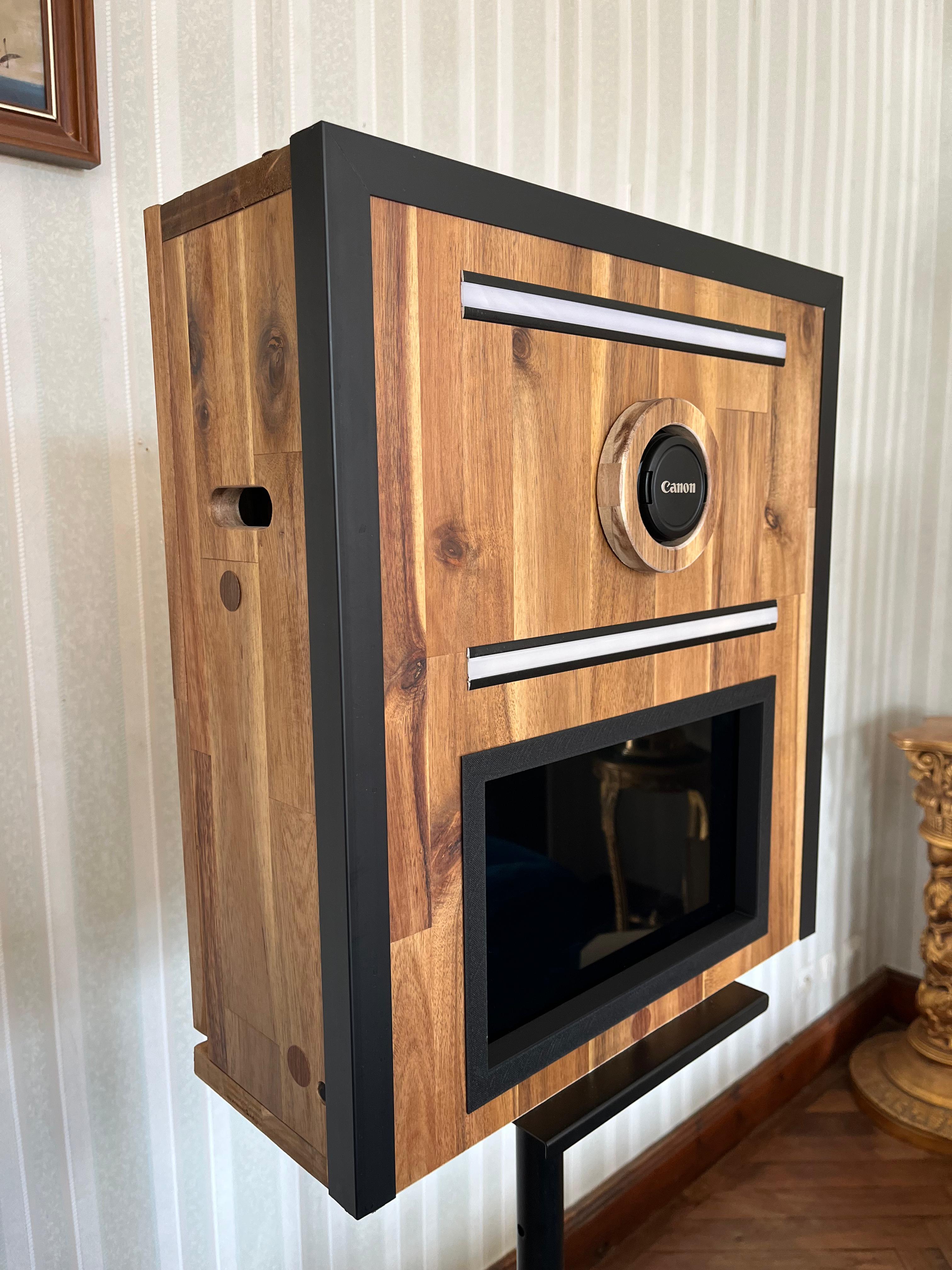 Photobooth bois véritable fabrication française